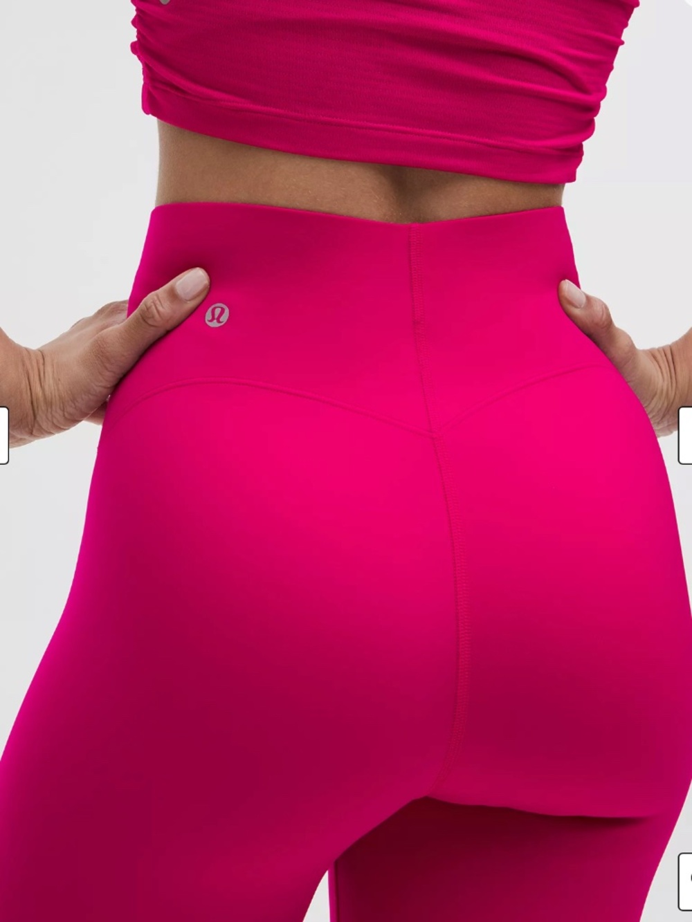 lululemon glow up pink seamless tighs